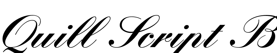 Quill Script Black SSi Black Font Download Free