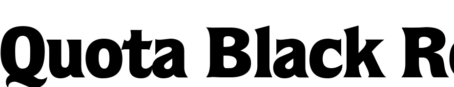 Quota Black Regular DB Font Download Free