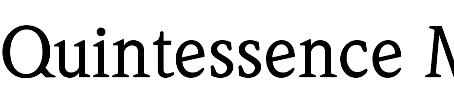 Quintessence Medium SSi Medium Font Download Free