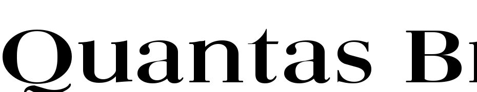 Quantas Broad Bold Font Download Free