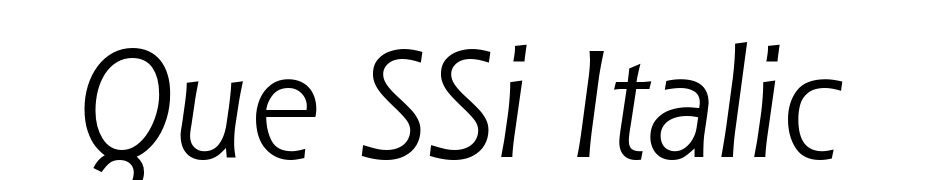 Que SSi Italic Font Download Free