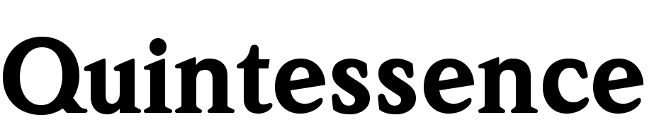 Quintessence Black SSi Black Font Download Free