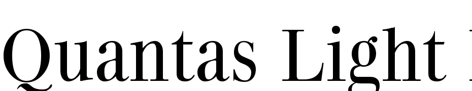 Quantas Light Regular Font Download Free