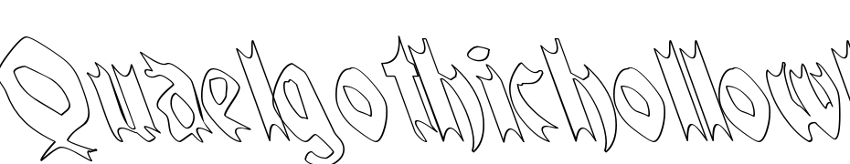 Quael Gothic Hollow Lefty Font Download Free