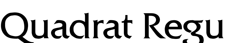 Quadrat Regular Font Download Free
