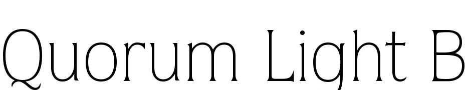 Quorum Light BT Font Download Free