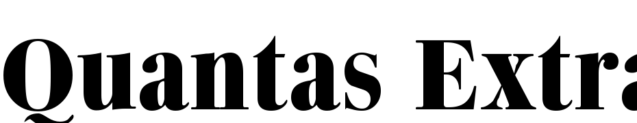 Quantas Extrabold Regular Scarica Caratteri Gratis