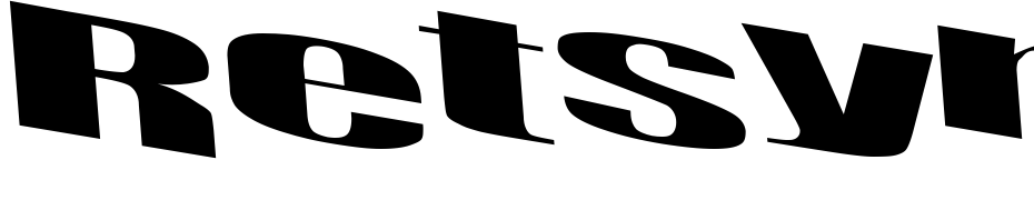 Retsyn Dilated Font Download Free
