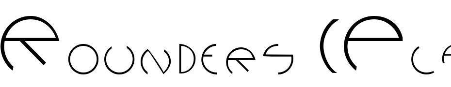 Rounders (Plain):001.001 Font Download Free