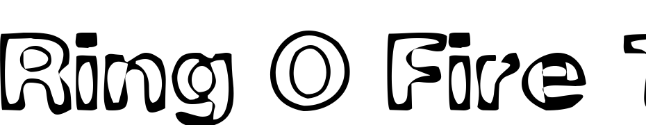 Ring O Fire Trial Version Font Download Free