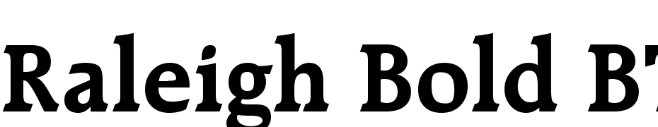 Raleigh Bold BT Yazı tipi ücretsiz indir