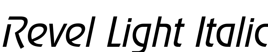 Revel Light Italic Font Download Free