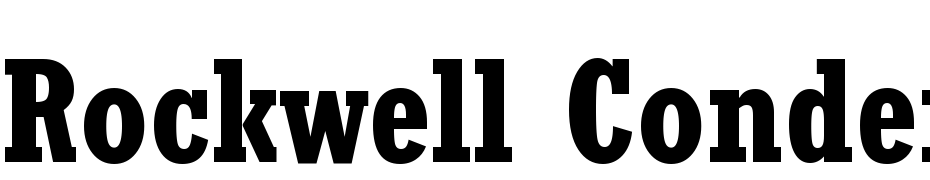 Rockwell Condensed Bold Yazı tipi ücretsiz indir