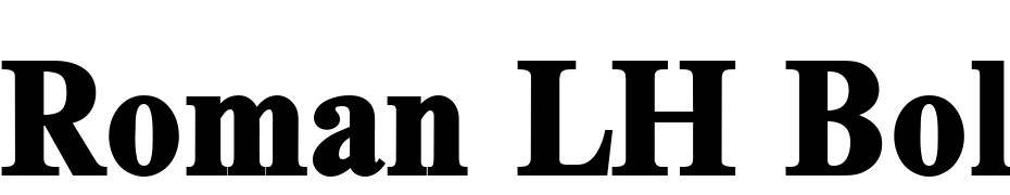 Roman LH Bold Font Download Free