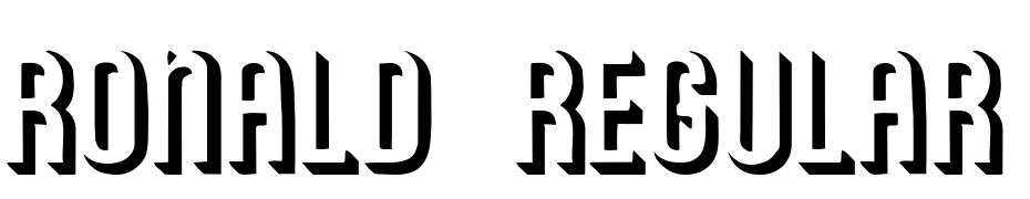 RONALD Regular Font Download Free