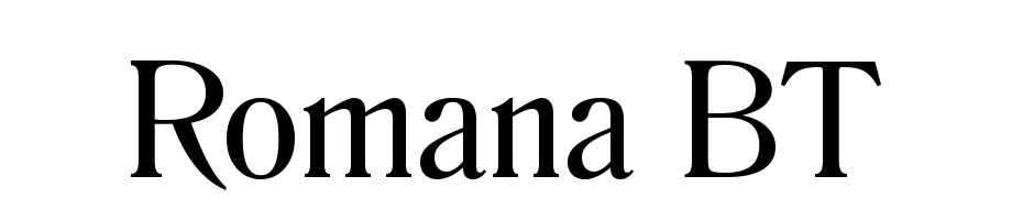 Romana BT Schrift Herunterladen Kostenlos