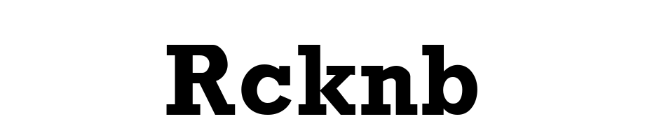 Rcknb Font Download Free