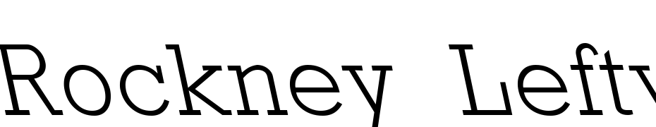 Rockney Lefty Light Regular Font Download Free