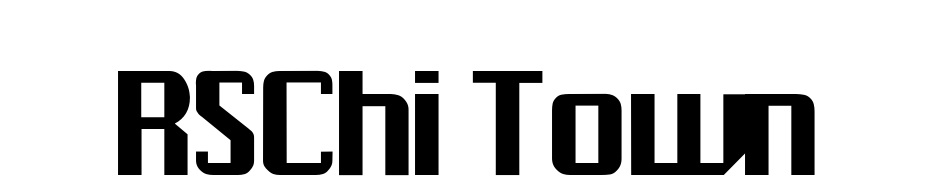 RSChi Town Font Download Free