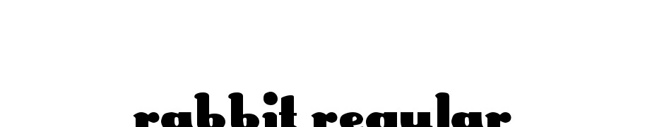 Rabbit Regular Font Download Free