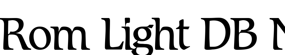 Rom Light DB Normal Font Download Free