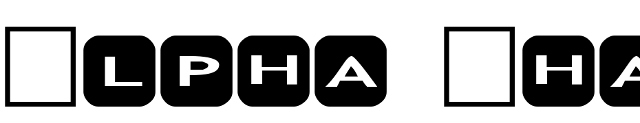 Alpha Shapes Rounded Corners Font Download Free