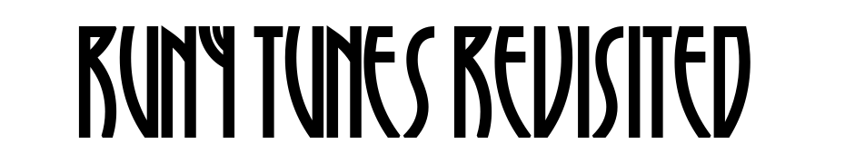 Runy Tunes Revisited Font Download Free