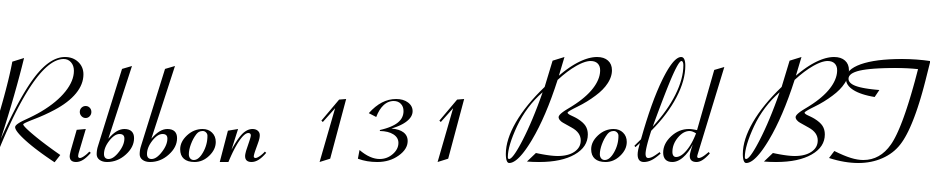 Ribbon 131 Bold BT Font Download Free