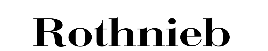 Rothnieb Font Download Free