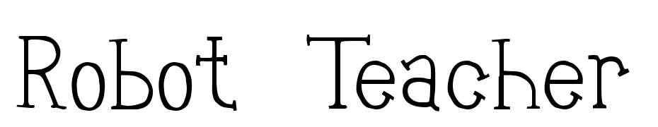 Robot Teacher Font Download Free