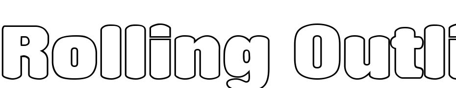 Rolling Outline Regular Font Download Free