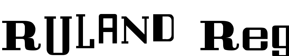 RULAND Regular Font Download Free