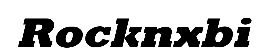 Rockney Extrabold Italic Font Download Free