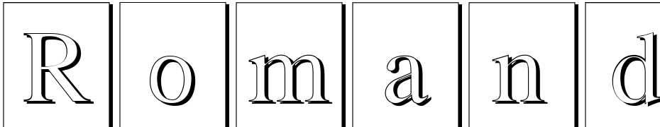 Romand 3D DB Font Download Free