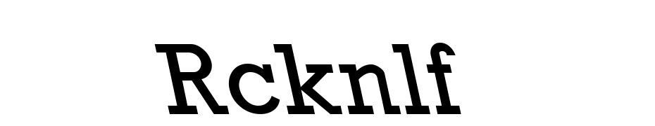 Rcknlf Font Download Free