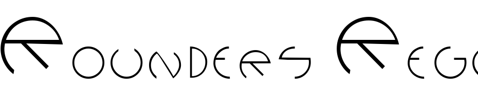 Rounders Regular Font Download Free