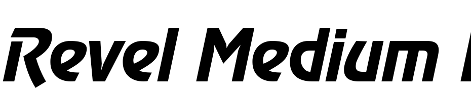Revel Medium Italic Font Download Free