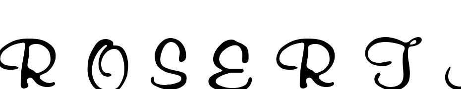 ROSERTAS Regular Font Download Free
