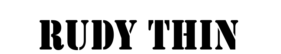 Rudy Thin Font Download Free
