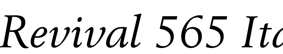 Revival 565 Italic BT Font Download Free