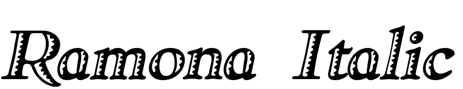 Ramona Italic Font Download Free