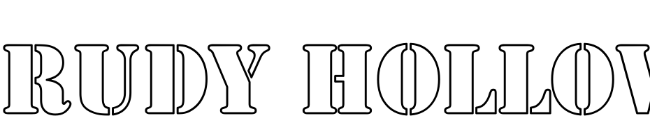 Rudy Hollow Condensed Font Download Free