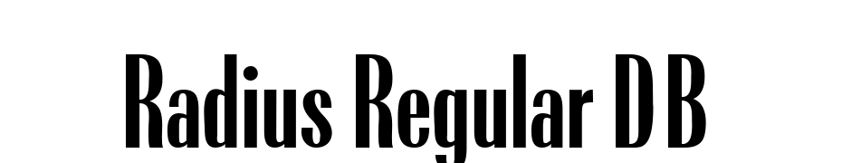 Radius Regular DB Font Download Free