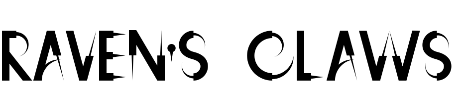 Raven's Claws Font Download Free