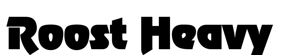 Roost Heavy Font Download Free