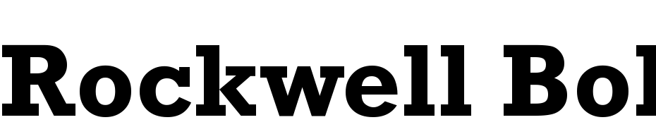 Rockwell Bold Font Download Free