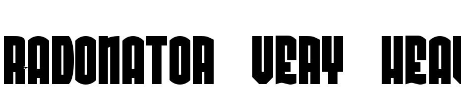 Radonator Very Heavy Normal Font Download Free