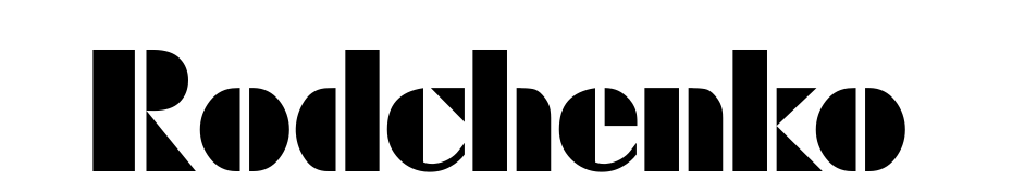 Rodchenko Font Download Free