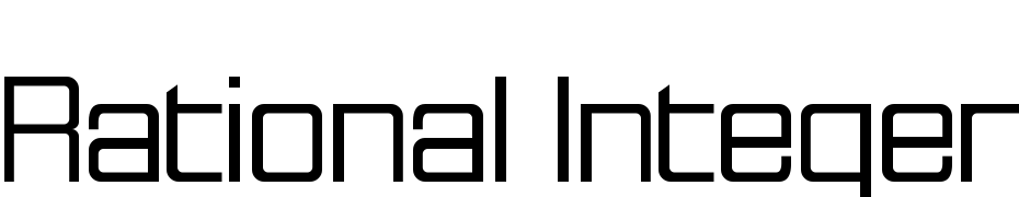 Rational Integer Font Download Free