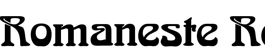 Romaneste Regular Font Download Free